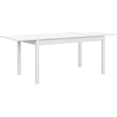 Table à manger extensible coloris Blanc - longueur 140/80 x profondeur 80 cm -PEGANE-