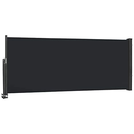 Store Latéral 100 x 300cm Brise-vue extensible - Opaque - Protection UV - Store latéral avec poignée, anthracite NAIZY (1/8)
