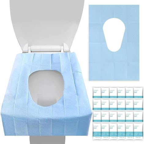 30 protège-toilettes jetables, universels, pour enfants et adultes, accessoires de voyage pour l'apprentissage de la propreté (1/5)