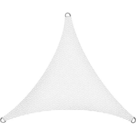 Sonnensegel Sonnenschutzsegel Sonnendach Sonnenschutz UV-Schutz Sichtschutz HDPE Weiß / 3x3x3m (Dreieck)