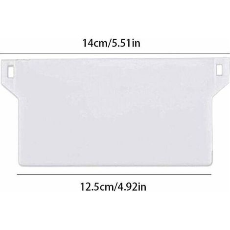 Lamellen für Jalousien – 127 mm – Ersatzteile – 10 Stück – Weiß (1/4)