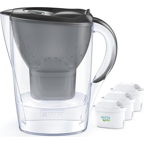 Brita Marella +3 Jarra filtrante gris 2,4 litros (1/4)