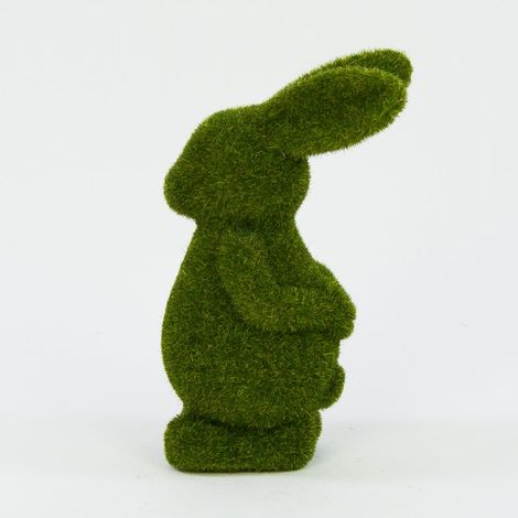 Figura de conejo, decoración de conejo flocado (1/2)