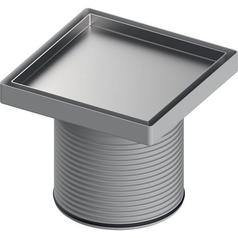 TECEdrainpoint S Rostrahmen aus Edelstahl, 142 × 142 mm, Design (1/3)