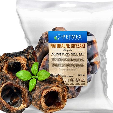 Delikatesse, natürlicher Kausnack für Hunde Beef Larynx Petmex 3 Stück.
