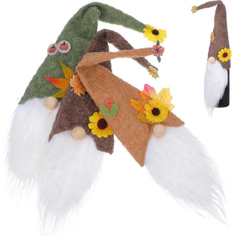 Housses de protection artisanales pour Thanksgiving, lot de 3, décorations de manches automnales (1/4)