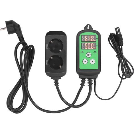 1500-W-Feuchtigkeitsregler, vorverdrahteter digitaler Regler, Luftbefeuchter und Luftentfeuchter mit dualer LED-Anzeige für Gewächshäuser (1/5)