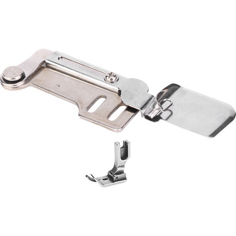 Pied presseur ourleur F503 pour machine à coudre, guide ourlet courbé en métal robuste 3/16" (0,48 cm), compatible lockstitch (1/4)