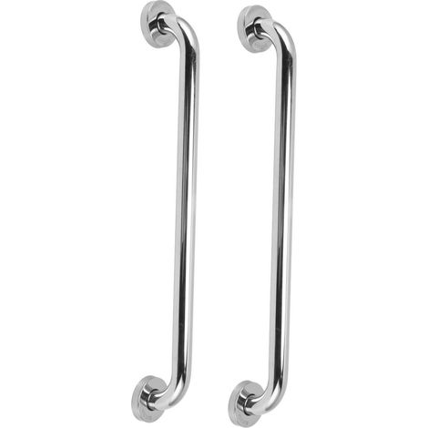 Lot de 2 barres d'appui épaisses en acier inoxydable 304 pour salle de bain, antidérapantes et adaptées aux personnes handicapées, pour la maison, l'école ou le bureau. (1/5)