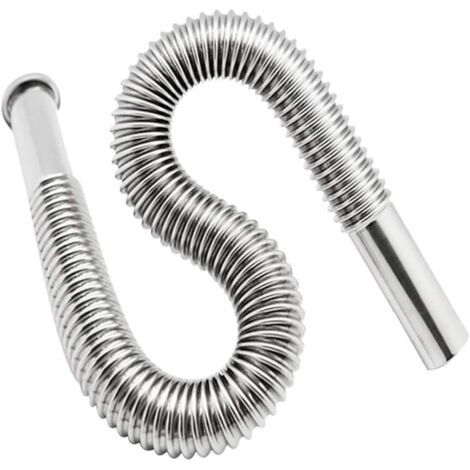 Raccord de tuyau flexible en PVC extensible, tuyau de vidange flexible, siphon/désodorisant extensible universel pour lavabo (1/4)