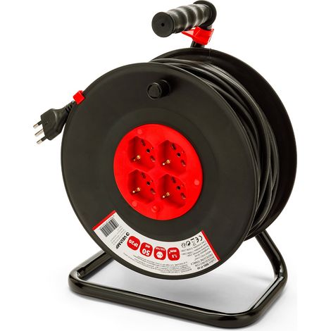 Velamp Prolunga Elettrica con Avvolgicavo 4 Prese Polivalenti (1/5)