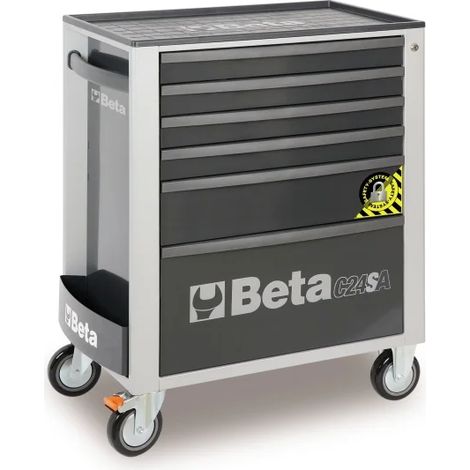 Cassettiera mobile antiribaltamento 6 cassetti  beta c24sa/6 - Grey
