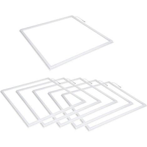 Dalle LED Cadre Lumineux 60x60 Slim 36W BLANC (Pack de 6) - Blanc Neutre - SILUMEN
