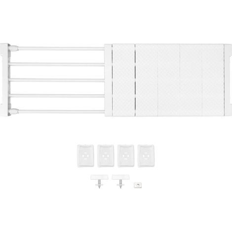 Adjustable tension shelf, closet divider, 24cm wide storage rack for wardrobe, 50 x 80 cm / 19.69 x 31.5 inches (1/5)