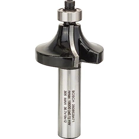 Bosch Fresa  per arrotondare  12mm,  R1 12mm,  L 19mm,  G 70mm  - 2608628471 (1/4)