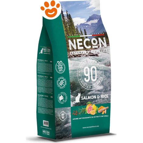 Necon Cat Natural Wellness Adult Salmone e Riso - Sacco 1,5 Kg -