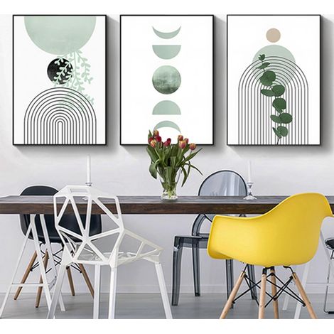 Lot de 3 posters bohémiens ensemble de posters esthétiques avec plantes décoration murale bohème images sans cadre Poster 04 30 x 40 cm (1/5)