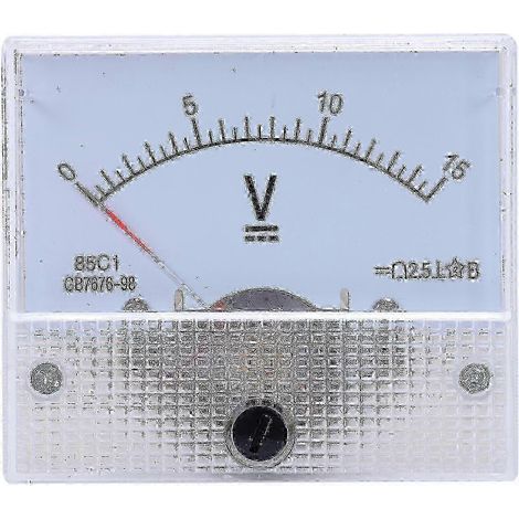 Voltmètre analogique de précision 85c1 avec plage de tension continue de 0 à 15 V (1/5)