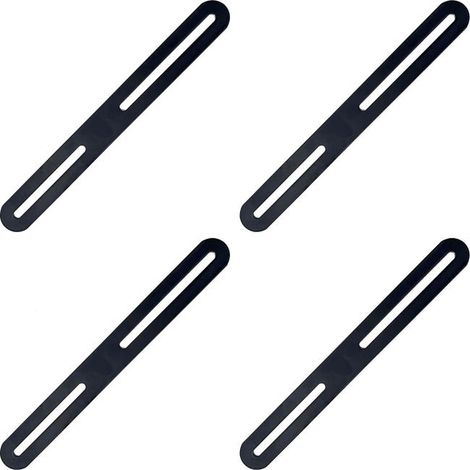 Montageplatten, Winkelverbinder, flache gerade Montagehalterungen – 4 Stück, Reparaturverbinder 210×24×3 mm, Verbindungsplatten (1/4)