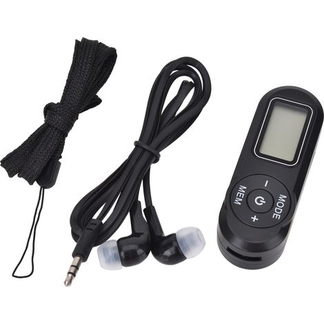 Radio portable, tuner numérique FM ZHIWHIS avec réception optimale, récepteur transistor de poche stéréo, baladeur à piles (1/4)