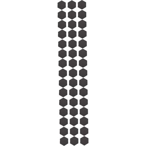 60 Pièces Panneaux Muraux Hexagonaux Feutre Autocollants Tableau Mémo Décoratif Sans Perçage pour Bureau Chambre Cuisine Noir (1/5)