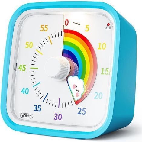 60-minute visual timer for children, playful design with adjustable sound - Educational tool for school and home (1/5)