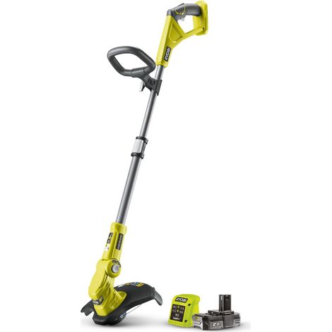 Coupe-Bordures sans Fil 18V, Coupe Ø25-30 cm, Batterie 2Ah + Chargeur Inclus Hauteur Télescopique, Mode Dresse-Bordure, Idéal pour Bordures, Massifs et Talus (1/5)