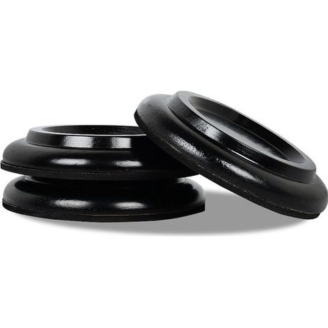 Protectores de suelo para piano, antideslizantes y con amortiguación de sonido para pianos verticales (color madera natural) - Paquete de 4 (1/5)