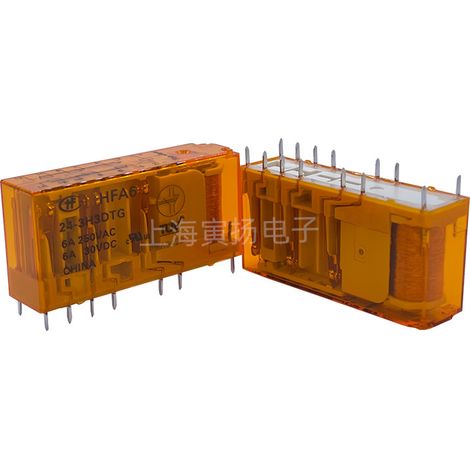 HFA6/24-3H3DTGF 24 V DC 6 A three-position switch, original Hongfa elevator-specific safety relay (three closed positions).
