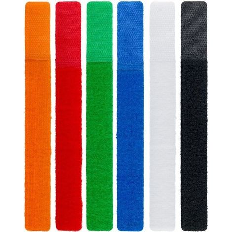 Fascette Fermacavo Multicolor in Velcro Set da 6 pz (1/5)