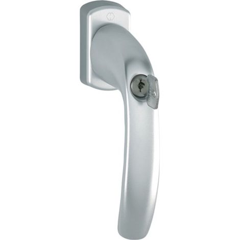 Maniglia finestra NY 0810S/U10 TBT1 Alluminio F9016/bianco traffico 32mm chiusa (1/3)