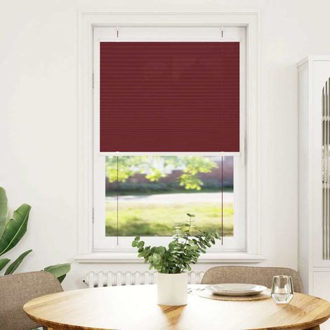 Maison Exclusive - Tenda Plissettata Rosso Bordeaux 70x150 cm Larghezza Tessuto
