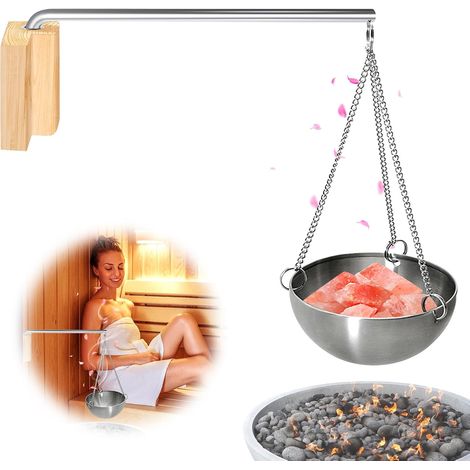 Sauna-Aromaschale, Sauna-Aromaschale aus Edelstahl, Sauna-Aromaschale, Aromaschalen für die Sauna, für Heimsauna und Spa, traditionelle Sauna