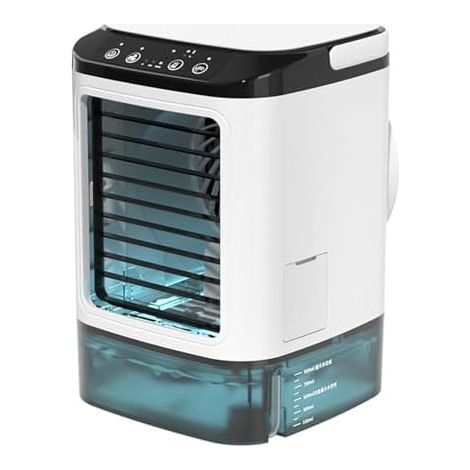 Dpofirs Verdunstungsluftkühler, Tragbare Klimaanlagen, 3-Gang-Einstellung, Große Kapazität, Leiser Wasserkühler-Ventilator für Büro, Schlafzimmer, Wohnzimmer (1/5)
