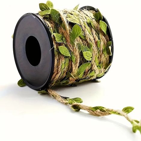 5 rouleaux de corde en jute naturelle de 10 m - adaptés au jardinage, au bricolage et à la décoration intérieure. (1/5)
