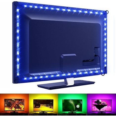 Bandes LED pour TV / Bande lumineuse / Bande LED - RGB multicolore (1/3)
