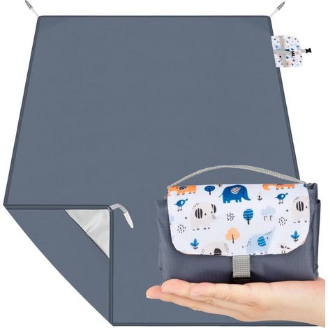 Tapis de pique-nique imperméable 200x150cm, pliable et portable, pour extérieur (1/5)