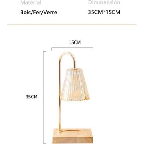 Lampe Chauffante - - 50W - Doré - Verre - Élégance Chic (1/4)