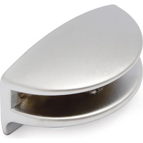 HERRAJES ALK soporte media luna para cristal 6mm cromo mate (caja 2) (1/4)