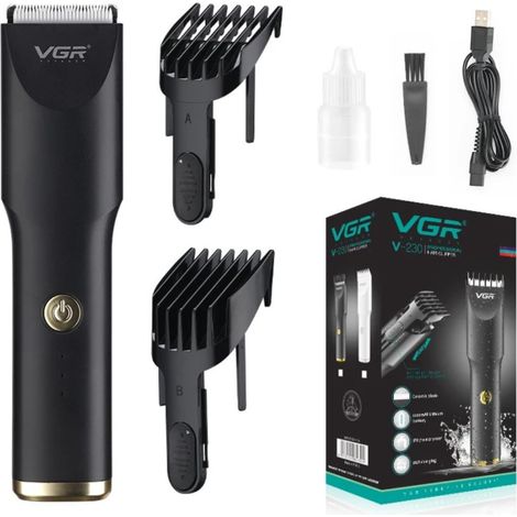 Tondeuse A Barbe Professionnelle Rechargeable Impermeable Usb Vgr V230 (1/5)