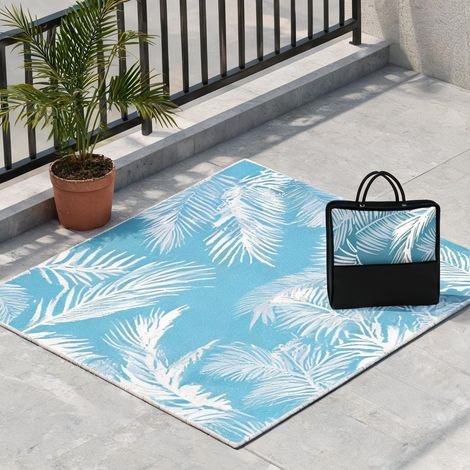 Tapis extérieur hellblau en plastique 274 x 182 x 0,3 cm (1/5)