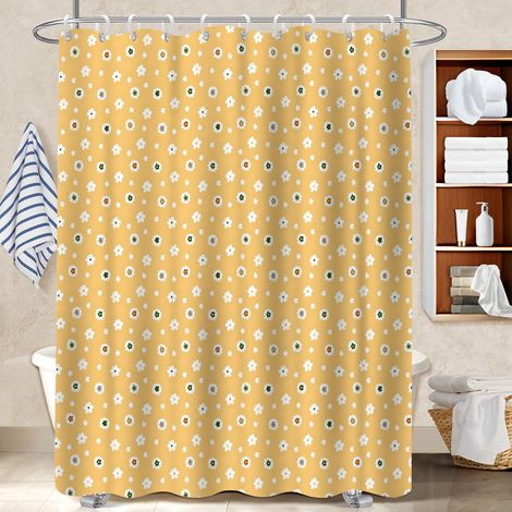 Rideau polyester pour douche 180x180 poids lesté housse de baignoire pour salle de bain moderne (1/5)