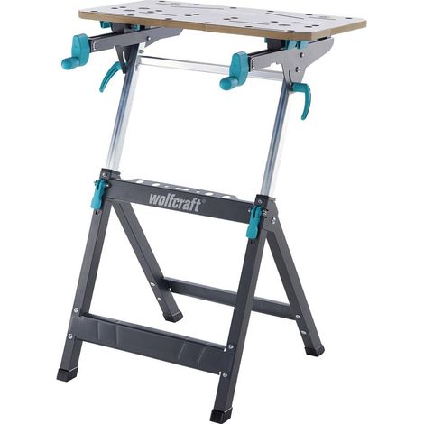 wolfcraft - Master 750 ERGO - Banco da lavoro con sistema di serraggio e supporto per macchine - Regolabile in altezza - cod. 6871000 (1/10)