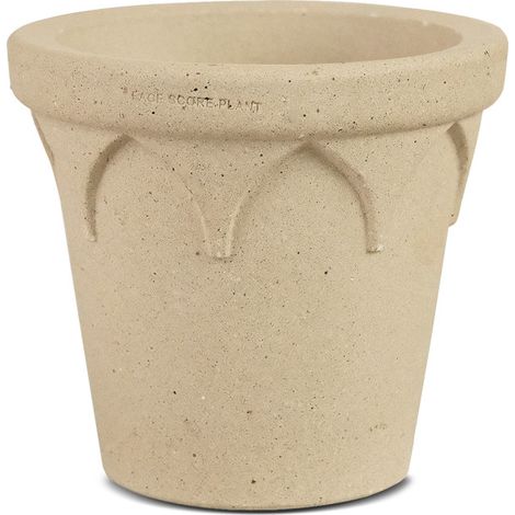 YOSE LIFE Pots de Fleurs, Pots en Terre Cuite, Pots en céramique, Pots de Plantes, Faits Main en Terre Cuite Naturelle Pure, résistants au Gel et à la pourriture Diamètre 16cm