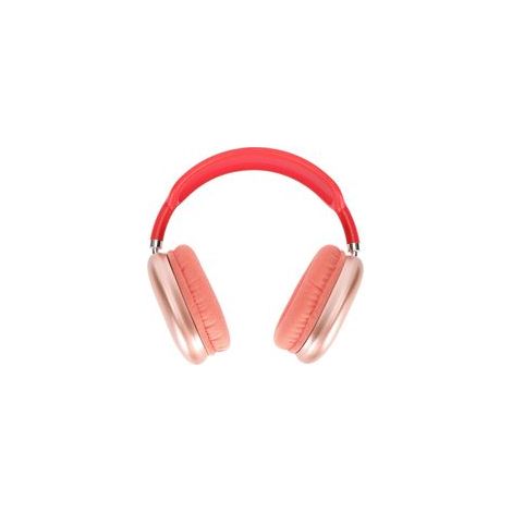 Écouteurs Bluetooth sans fil, pliables et réglables, avec microphone intégré, pour ordinateur portable, téléphone, travail, école, voyage, sport (rouge). (1/5)