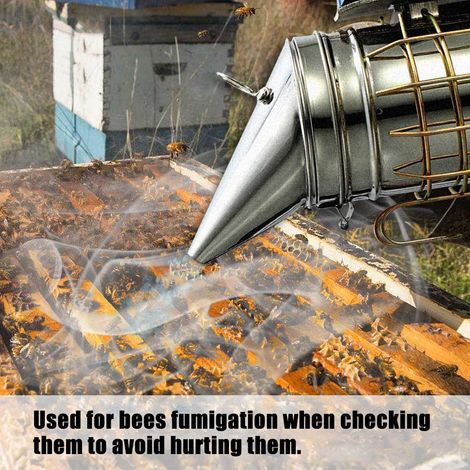 Elektrischer Bienenrauchsender aus Edelstahl, elektrisches Imkerwerkzeug, Bienenzuchtwerkzeug (1/5)