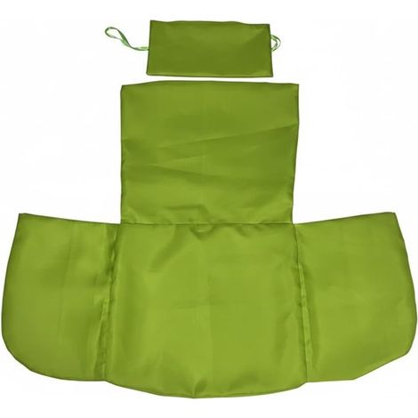 Coussin de Rechange pour Chaise à Panier Suspendu - Imperméable - pour terrasse, Jardin (sans Rembourrage) (Vert) (1/5)