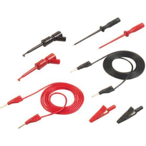 SKS Hirschmann conjunto de cables de medición negro 1 m