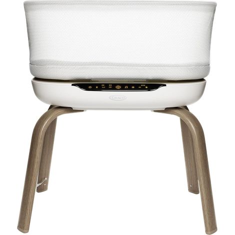 Graco - Eluma™ Nest Culla fianco letto, con tecnologia di rilevamento del pianto, oltre 1000 combinazioni tra movimenti e suoni per calmare, dalla nascita fino a 6 mesi circa (max. 9 kg), colore Luna (1/5)