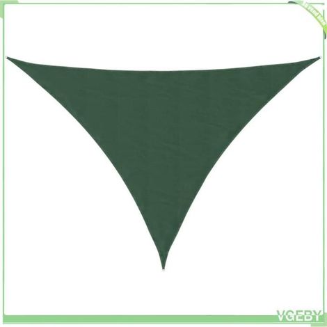 Voile parasol - FAFEICY - 135507 - triangulaire 4x4x5,8 m - tissu Oxford enduit PU - vert foncé (1/5)